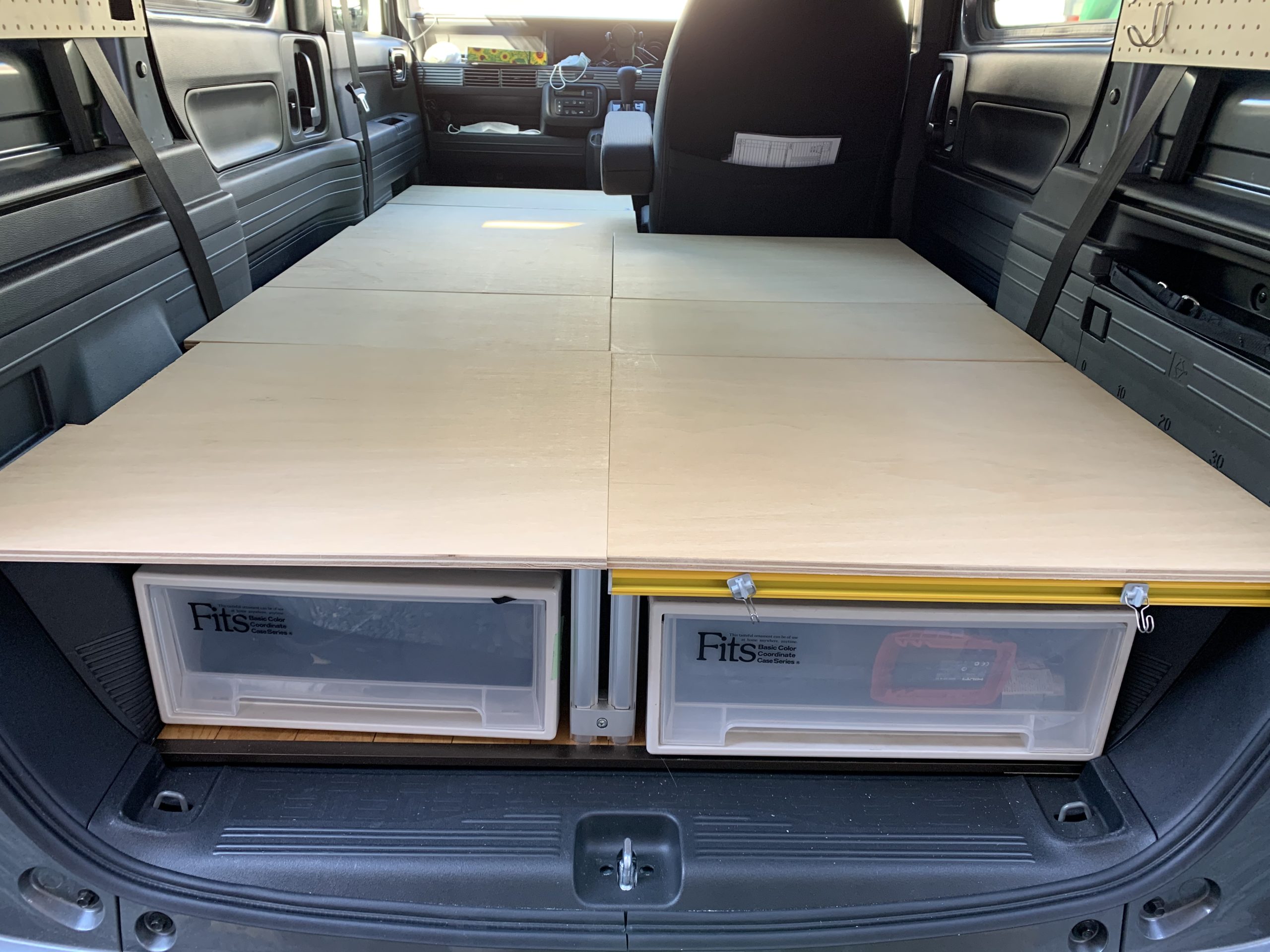 N-VAN専用 1人用折り畳みベッドキット+ベースフレーム 車中泊 G-Fun